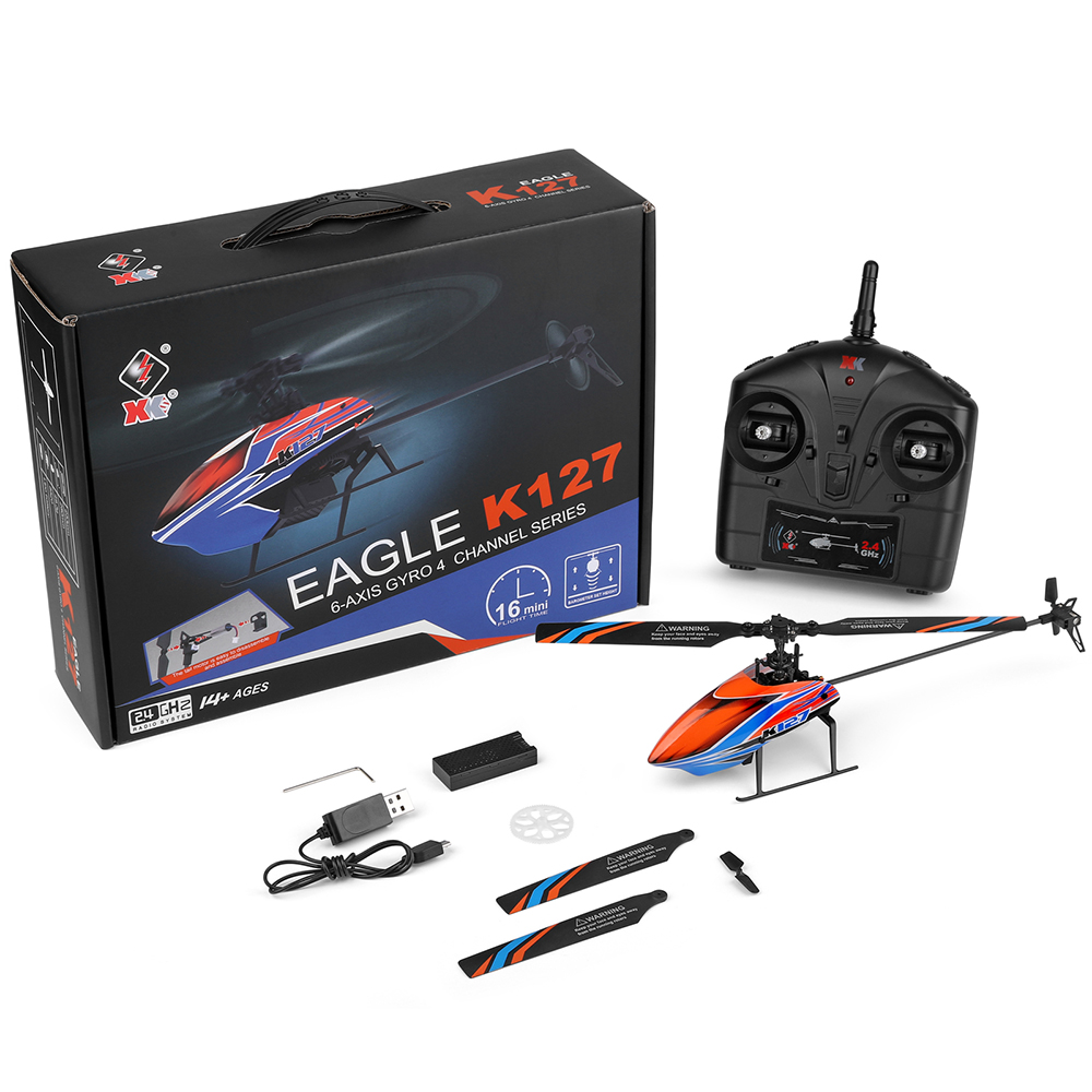 WLtoys XK K127 2.4G 4CH 6-Aixs - Rc Helicopter Blade recensione e prezzo